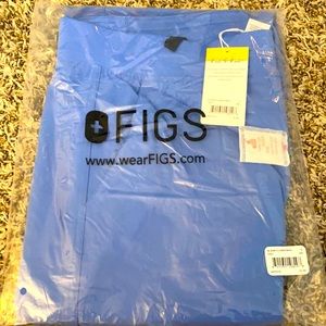 FIGS Large Ceil Blue cargo scrub pants